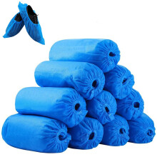 Disposable Shoe Covers 100 Pack Waterproof Non Slip Durable Non Woven Boot Protectors for Indoor Visitors