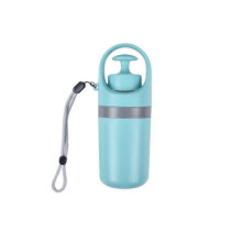 (Blue) Portable Dog Pooper Scooper with Garbage Bag Outdoor Pet Poop Grabber Claw Fecal Shovel Picker Dog Fecal Collector Cleaning Tool