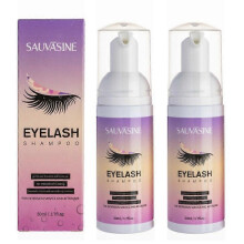 2X 50ml Eyelash Extension Shampoo Mousse False Eyelashes Glue Accessories Lash Cleaning Foam No Stimulation Makeup Tools