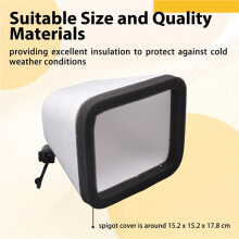 2Pcs Outdoor Faucet Cover for Winter, Freeze Prevent Outdoor Faucet Cover Universal