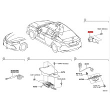 2X Câmera 86790-33190 da Grade Dianteira Do Carro para  Camry Hybrid MXVA71 AXVA70 AXVH7 Surround Parking Assist Camera