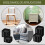 Furniture Risers Adjustable Bed Risers 1.38In Stackable Heavy Duty Bed Lifts Risers Square Bed Raising Blocks 48 Pcs 4