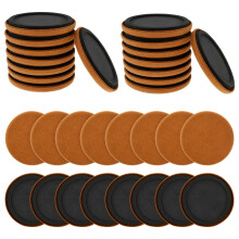 16/32Pcs Furniture Sliders for Hardwood Floors, 3.5 Inch Heavy Duty Felt Pads, Scratch‑ Smooth Moving Set