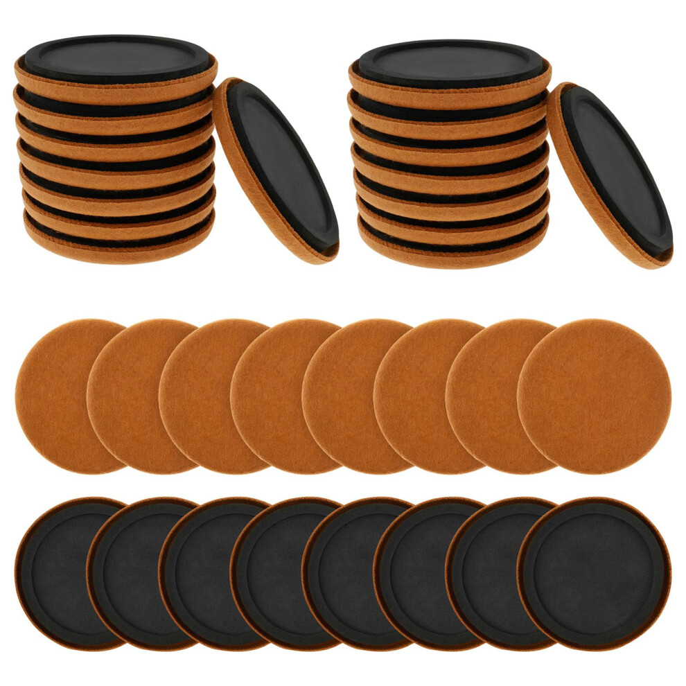 16/32Pcs Furniture Sliders For Hardwood Floors, 3.5 Inch Heavy Duty Felt Pads, Scratchâ Smooth Moving Set 9771547037002