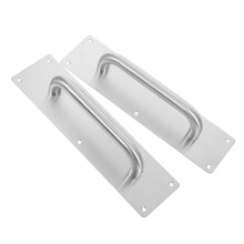 2pcs Stainless Steel Push Pull Door Handle for Fire Doors, Ergonomic Grip, HeavyDuty Modern Design