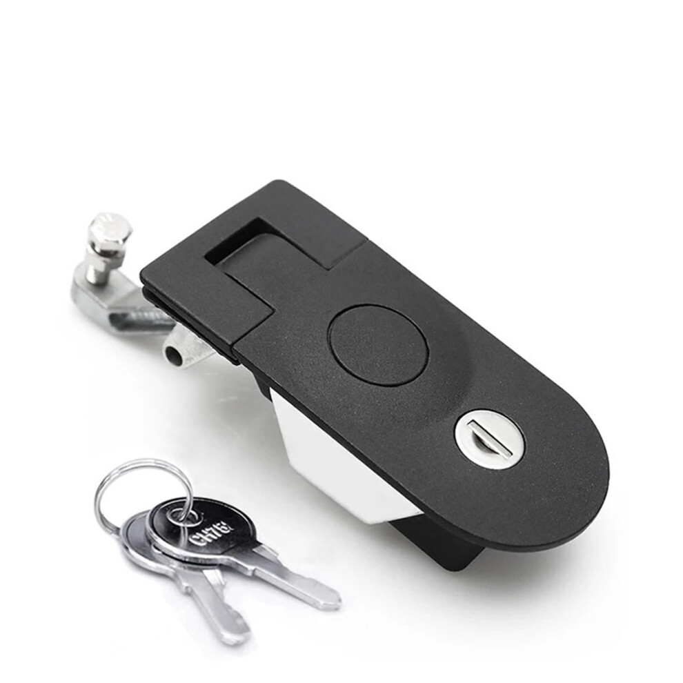 Zinc Alloy Compression Latch Lock Chrome Flush Mount Rv Door Lock With Secure Keyed VibrationâResistant Closure 9073542184874