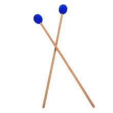 Marimba Mallets Pair with Wool Yarn Heads and Maple Handles for Xylophone Glockenspiel