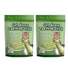 (12pcs) Cat Treats Cat Grass Teeth Grinding Stick Pet Snacks Hairball Kitten Removal Instant Kitten Removal Teeth Cat Mild Cleaning