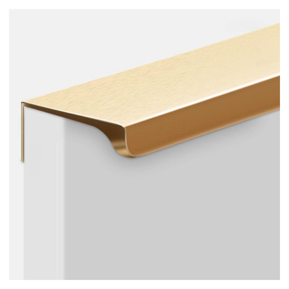 Hidden Cabinet Handles 600Mm Gold Aluminium Alloy Finger Edge Pull Handle For Modern Kitchen Drawers 9330225521822
