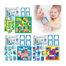 (Three stages, 3 COLOR) Tailor Master Kid's Concentration Training Toy Double Battle Table Game Gift