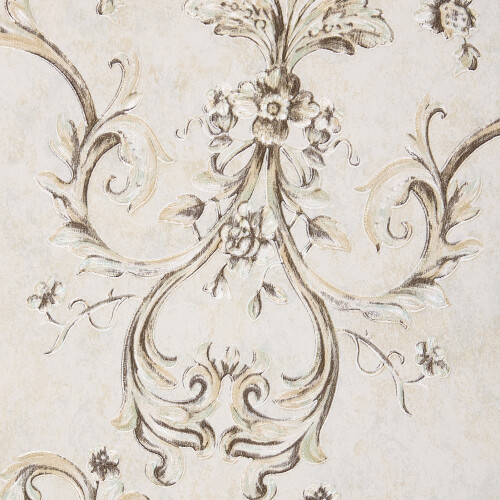 Living And Home Vintage Non-Pasted Non-Woven Damask 3D Embossed Wallpaper Roll 2