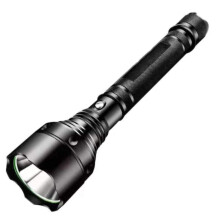 LED Tactical Flashlight  Power Single Mode Waterproof Aluminum with Magnetic Hands Base Black