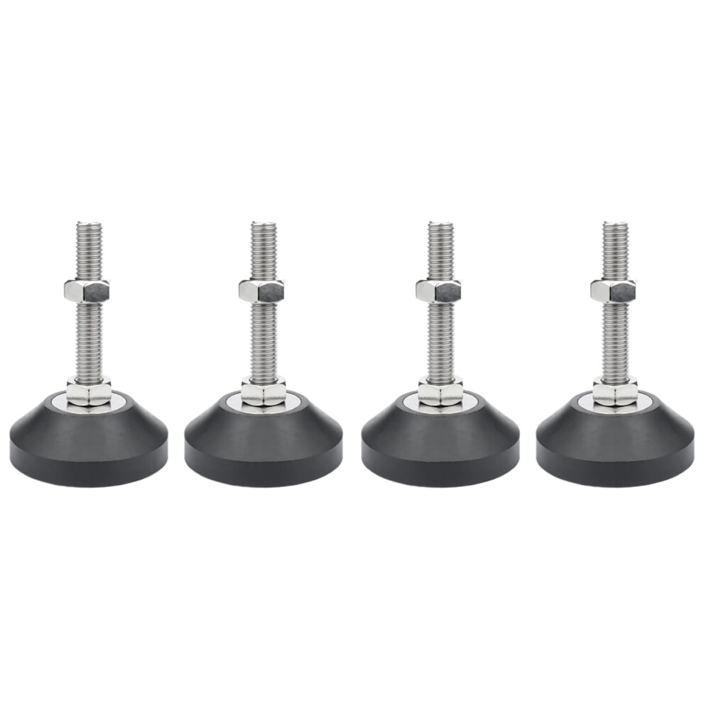 Heavy Duty M8 Furniture Leveling Feet 4Pcs Adjustable Height Levelers With Rubber Base For Table And Workbench 9330225522089