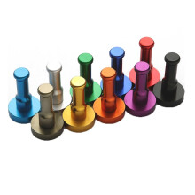 Wall Mounted Coat Hooks Set, NoDrill Aluminum Adhesive Rack for Coats, Hats, Keys and Towels