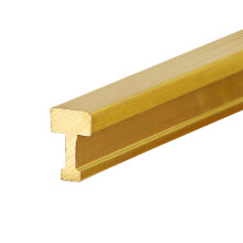 Brushed Solid Brass Floor Transition Strip for Doorways, Wood to Tile Threshold Trim, Heavy‑Duty Cut‑to‑Fit Design