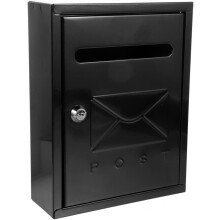 Wall Mounted Locking Mailbox Weatherproof Rustic Iron Mailbox for Home Villa and Garden Decor