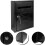 Wall Mounted Locking Mailbox Weatherproof Rustic Iron Mailbox for Home Villa and Garden Decor 3