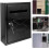 Wall Mounted Locking Mailbox Weatherproof Rustic Iron Mailbox for Home Villa and Garden Decor 5