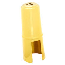 2pcs Brass Saxophone Mouthpiece Cap Set, Durable Scratch‑Resistant Protector for Metal Sax