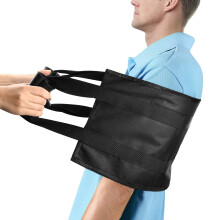 31.4in Padded Patient Transfer Belt with Dual Handles for Elderly Care, Comfortable Nursing Lift Aid