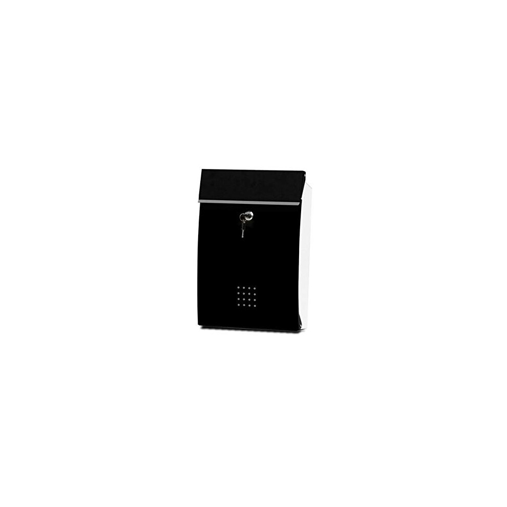 Wall Mounted Metal Mailbox With Lock And Keys, Rust Proof Outdoor Mailbox For Home Or Apartment 9351714663731