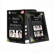 Dexe 5-Minute Instant Black Hair Dye Shampoo - Quick & Easy for All Hair Types 2025