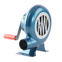 Blacksmith Forge Blower Manual Hand Crank 300W Iron Gear Air Blower for BBQ and Camping