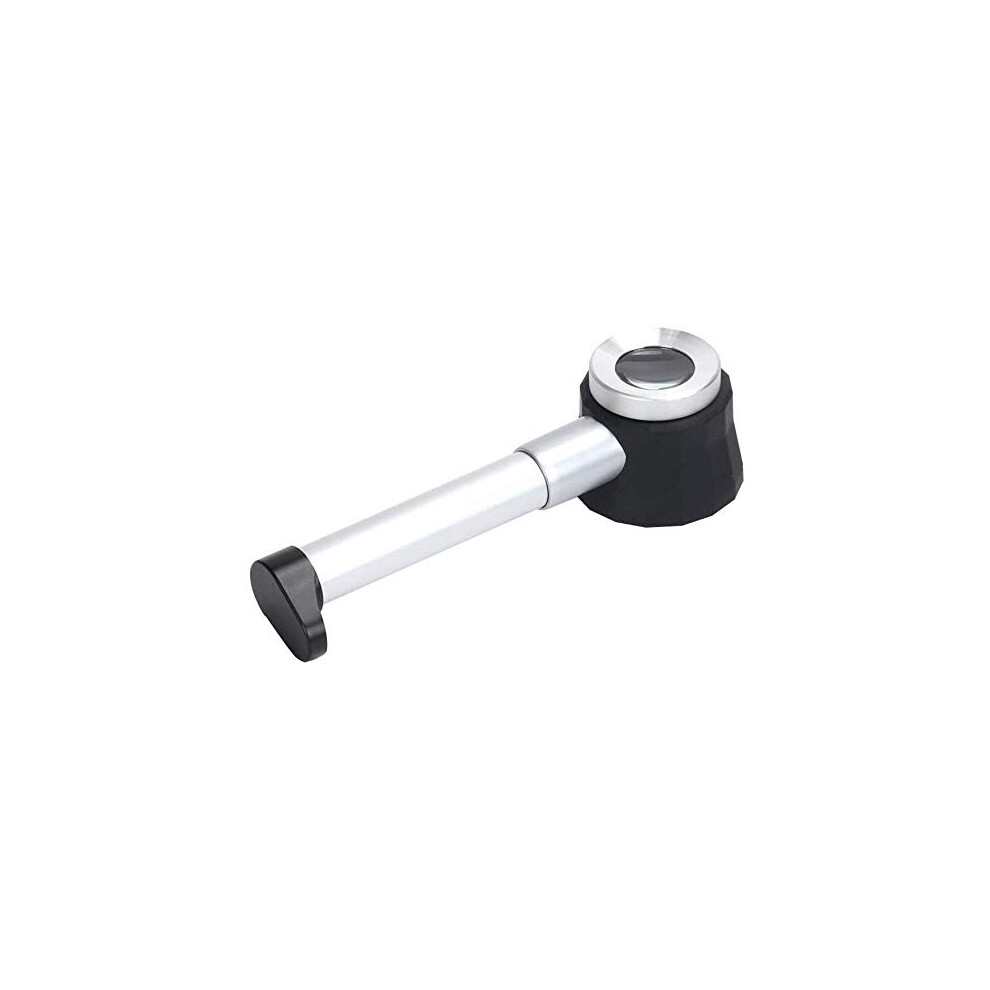 Pocket Magnifier 45X Optical Glass Magnifier with ScratchâResistant Lens, Lightweight Aluminum Body for Reading and Inspection