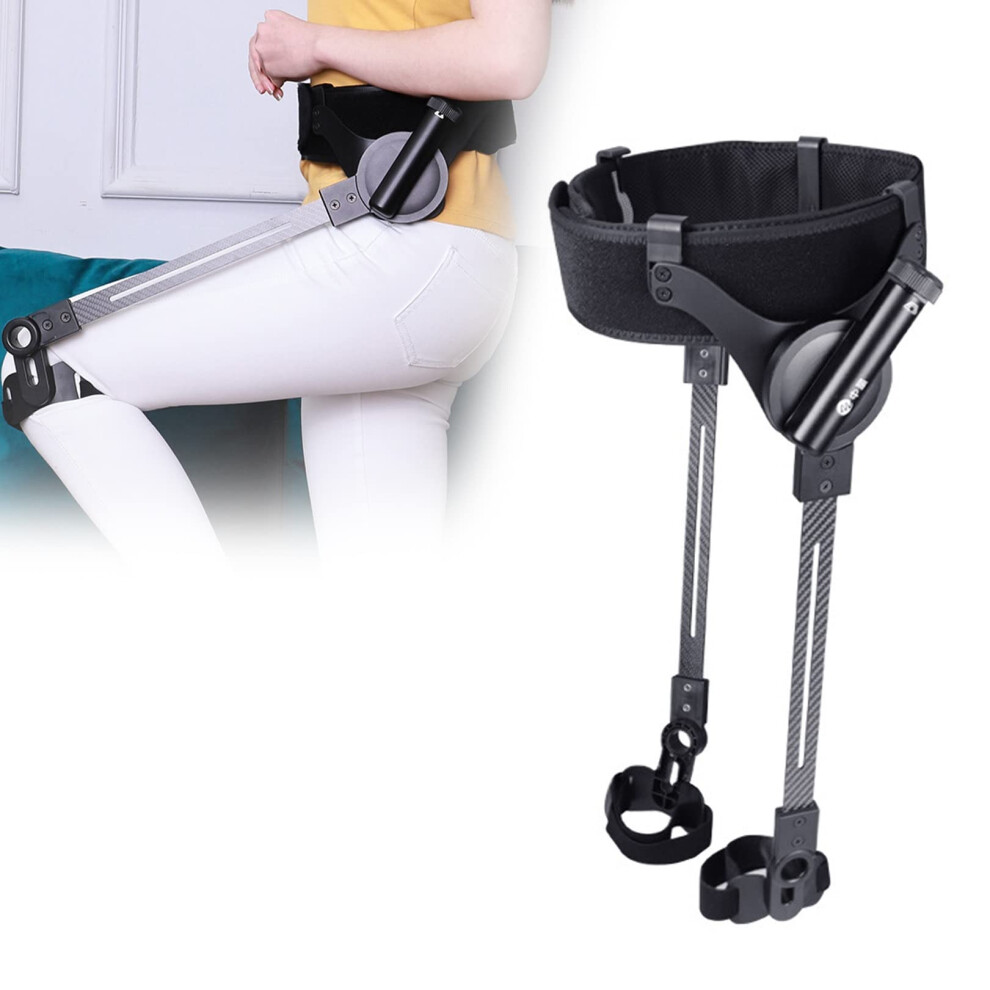 Walking Aid Bionic Leg Rehabilitation Device No Power Required Adjustable Dual Support for Elderly Disabled Stroke Recovery Small