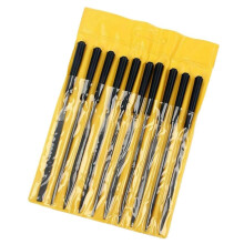 Guitar Luthier Tools Fret File Set with Polycrystalline Coated Surface and AntiSlip Rubber Handle