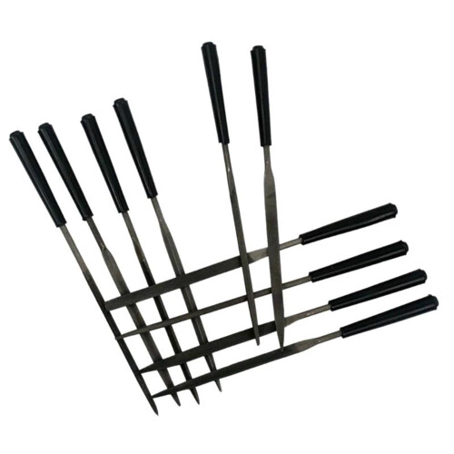 Guitar Luthier Tools Fret File Set with Polycrystalline Coated Surface and AntiSlip Rubber Handle 1