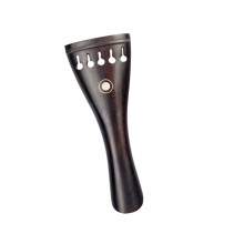 4/4 Ebony Violin Tailpiece for 5 String Violin, Elegant Parisian Eye Design, Durable and Ready to Install