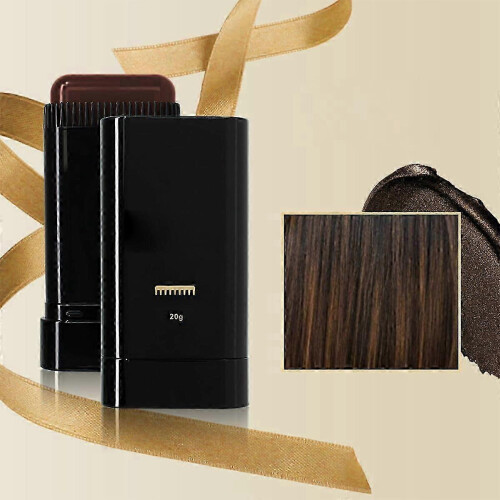 (Black Brown) Comb Applicator Hair Dye - Waterproof Black Colour for Grey Coverage