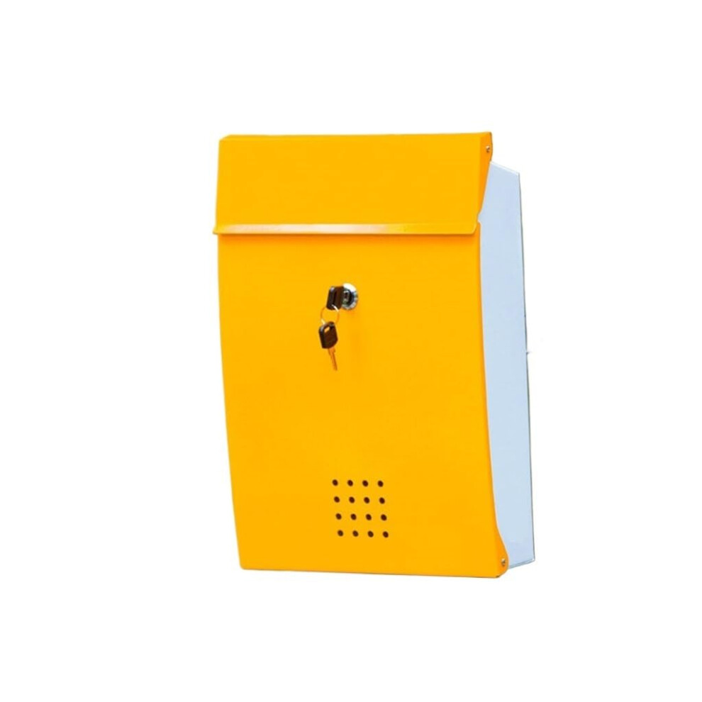 Wall Mounted Mailbox With Lock, Durable Iron Construction For Home, Villa Or Community Use 9771547038061