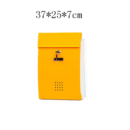 Wall Mounted Mailbox with Lock, Durable Iron Construction for Home, Villa or Community Use 1