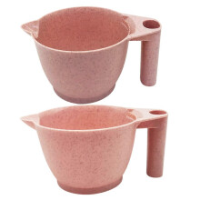 2pcs Hair Dye Mixing Bowls with Ergonomic Handle and NonSlip Base for Salon and Home Use