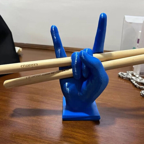 Creative Drumstick Holder Display Stand for Drummers, Tabletop Rack with Stable Base, Purple Gift 2