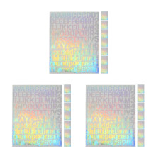 Wasserfeste Vinyl Sticker Holografische Alphabet
