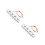 2Pièces Cuisine Argent Plastique Métal 4 Clés 1