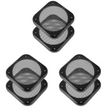 6Pièces Protège-Grill Pour Haut-Parleur Auto Noir, Installation Facile