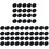 60Pcs Black Costume Metal Buttons Simple Flat Design for Sewing 1