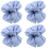 4Pcs Adjustable Sky-Blue Cat Recovery Collars Soft Breathable Cat Cone 4