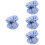 4Pcs Adjustable Sky-Blue Cat Recovery Collars Soft Breathable Cat Cone 5