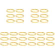 30Pcs Zinc Alloy Golden Napkin Rings for Party Use