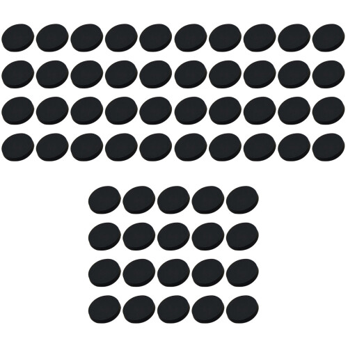 60Pcs Black Costume Metal Buttons Simple Flat Design for Sewing 1