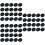 60Pcs Black Costume Metal Buttons Simple Flat Design for Sewing 6