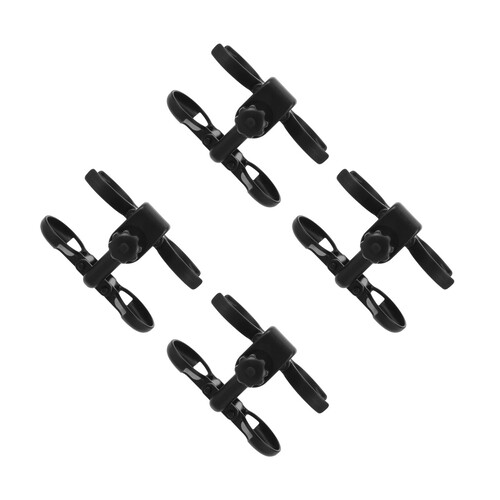 4Pcs Universal Stroller Drink Holders Black ABS for Pram Walker Travel 2