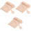 300Pcs Wooden Mini Fruit Cake for Parties Khaki 2