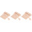 300Pcs Wooden Mini Fruit Cake for Parties Khaki 3