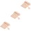 300Pcs Wooden Mini Fruit Cake for Parties Khaki 4